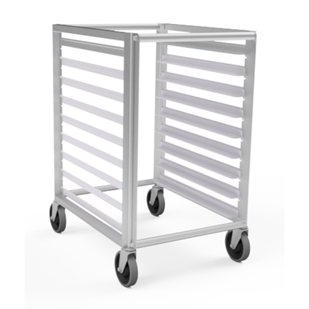 LOCKWOOD MANUFACTURING Half Height 9 Tray Rack, Adjust Slides, 3" Centers For 18" Wide Pans RR35-9